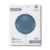 Round 18inc Satin Blue Jeans Single Pack image
