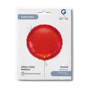 Round 18inc Glitter Holographic Red - Single Pack image