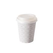Duni Cup 24cl Paper Cup wave &amp; Lid (Pack of 8) image