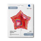 Star 18" Glitter Holographic Red image