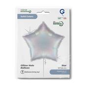 Star 18inc Glitter Holographic Silver - Single Pack image
