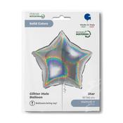 Star 18" Glitter Holographic Silver image