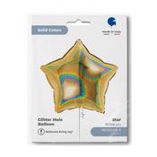 Star 18" Glitter Holographic Gold 5 image