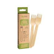 BioPak Petit Waxed Wooden Forks (Pack of 10) image