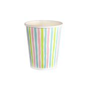 Paper Cups 22cm Stripes Multi (Pack of 10) image