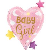Baby Girl Heart Stars image