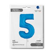 Number 5 Blue 26" image