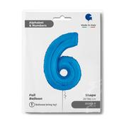 Number 6 Blue 26" image