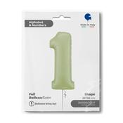 Number 1 Satin Olive Green 26" image