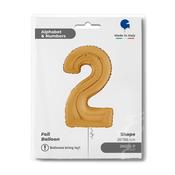 Number 2 Gold 26" image