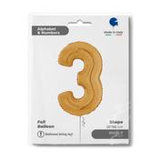 Number 3 Gold 26" image
