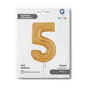 Number 5 Gold 26" image