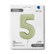 Number 5 Satin Olive Green 26" image