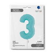 Number 3 Pastel Blue 26" image