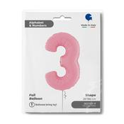 Number 3 Pastel Pink 26" image