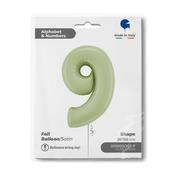 Number 9 Satin Olive Green 26" image