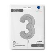 Number 3 Silver 26" image