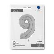 Number 9 Silver 26" image