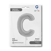 Letter C silver 26" (W)