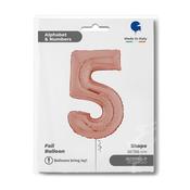 Number 5 Rose Gold 26" image