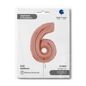 Number 6 Rose Gold 26" image