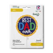18" M Best Dad Ever Bubbles image