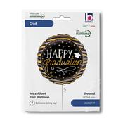 Satin Metallic Graduation Stripes 18"M" image