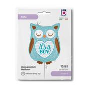 It's A Boy Baby Owl (W) image