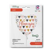 Rose Gold Heart I Love You 18"M Heart image