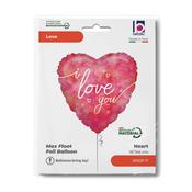 Watercolor I Love U 18" Heart image
