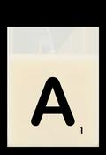 Letter candle - A image