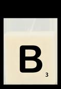 Letter candle - B image