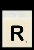 Letter candle - R image