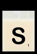 Letter candle - S image