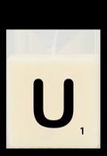 Letter candle - U image