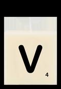 Letter candle - V image
