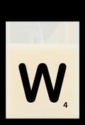 Letter candle - W image