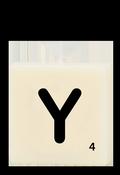 Letter candle - Y image