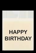 Letter candle - Happy birthday image