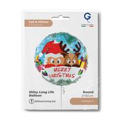 Santa and Reindeer 21" M Wonderloons image