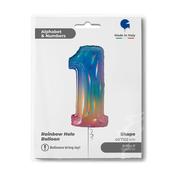 Number 1 Colourful Rainbow 40" image