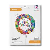 18" M Rainbow Dots Birthday image