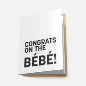 Congrats on the Bébé! - Greeting Card image