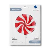 Round 18" Swirly White-Red image