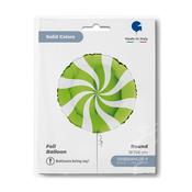 Round 18" Swirly White-Lime Green image