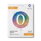 Happy 0 Colourful Rainbow - Single pack image