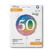 Happy 50 Colourful Rainbow Single Pack image