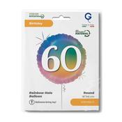 Happy 60 Colourful Rainbow Single Pack image
