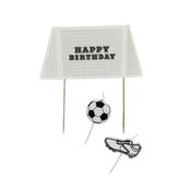 Goal Cake Topper &amp; Candle Set