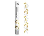 Canon confetti B&amp;C Gold and white paper stripes  (40 cm)